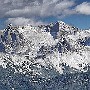 Marmolada panorama from close to the Rifugio Roda da Vael